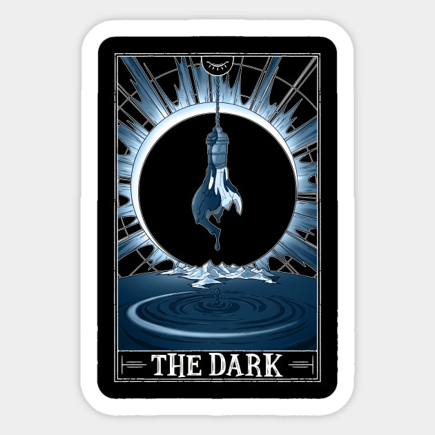 The Dark Tarotesque (Dark) Sticker by Rusty Quill